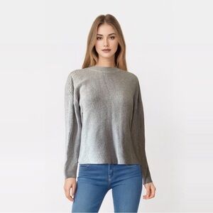 Kersh  merino wool grey cozy long sleeved sweater